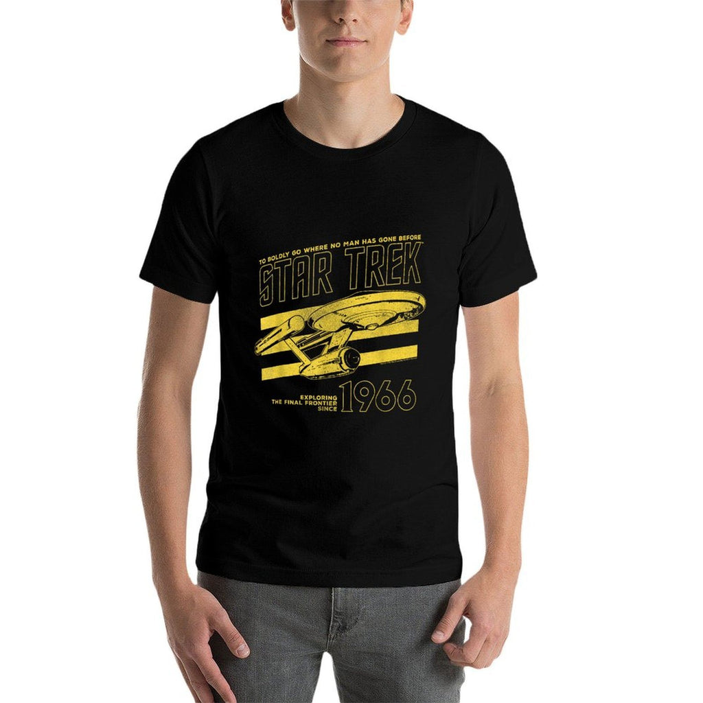 Star Trek The Original Series Enterprise 66 Collegiate  Fade-proof Color T-Shirt