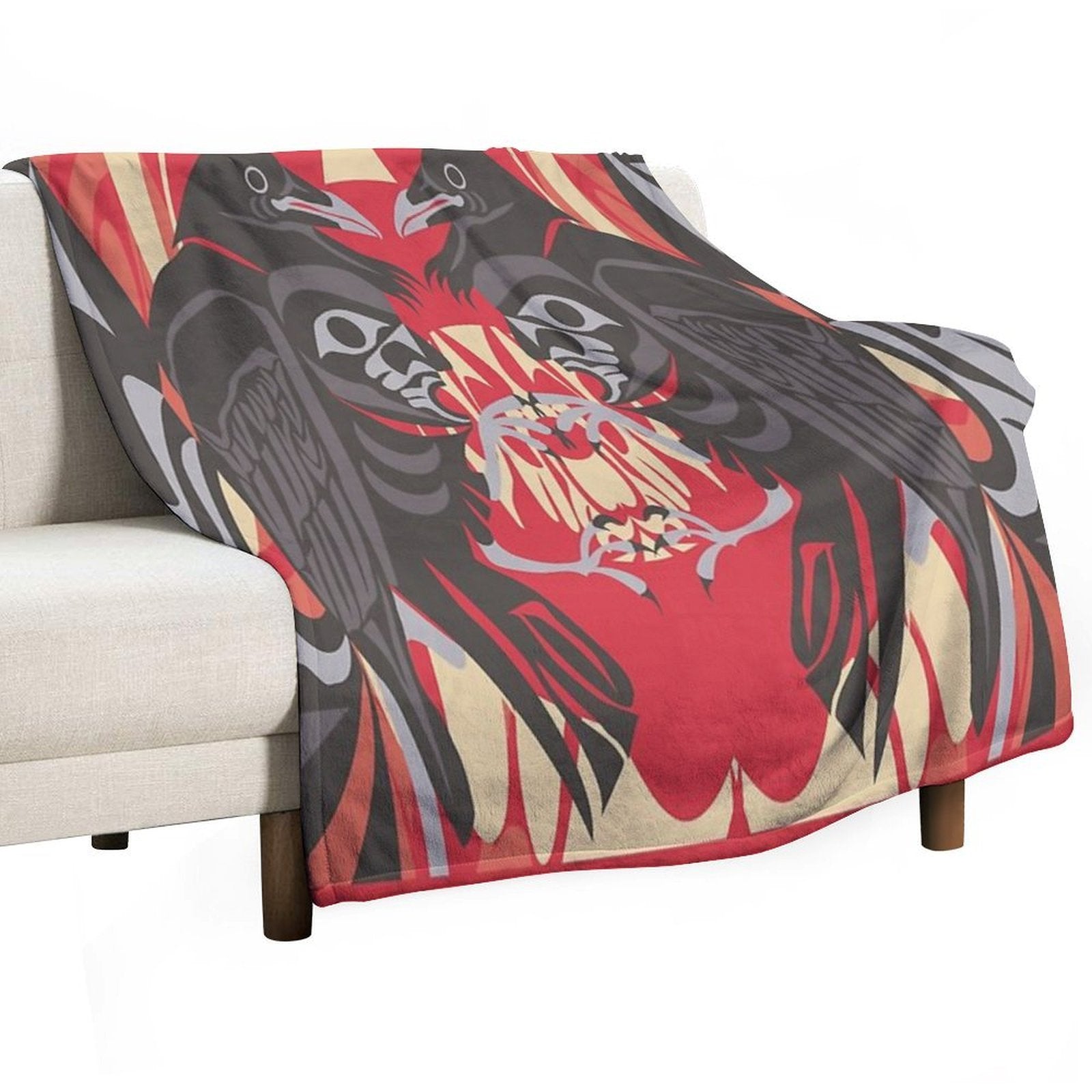Raven Vision Gift-ready Throw Blanket