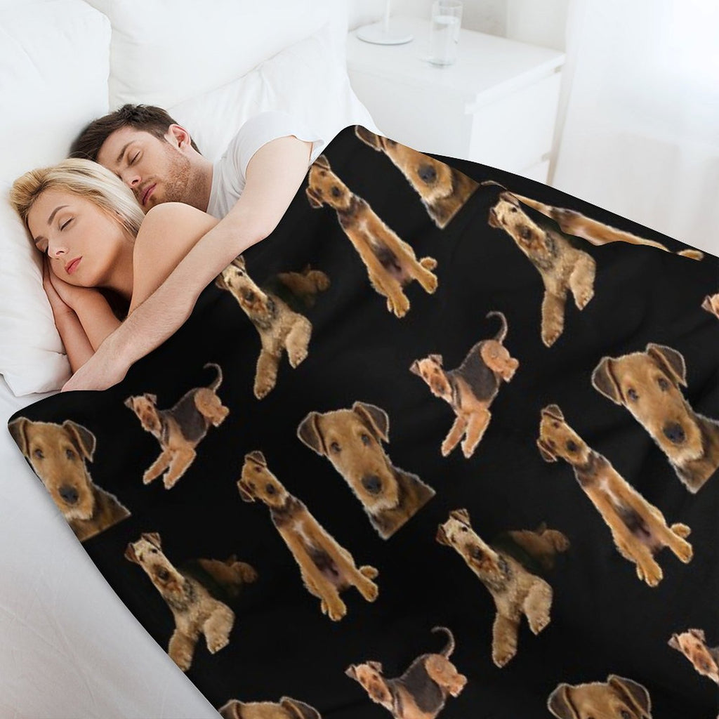 Airedale Terrier All-season Throw Blanket