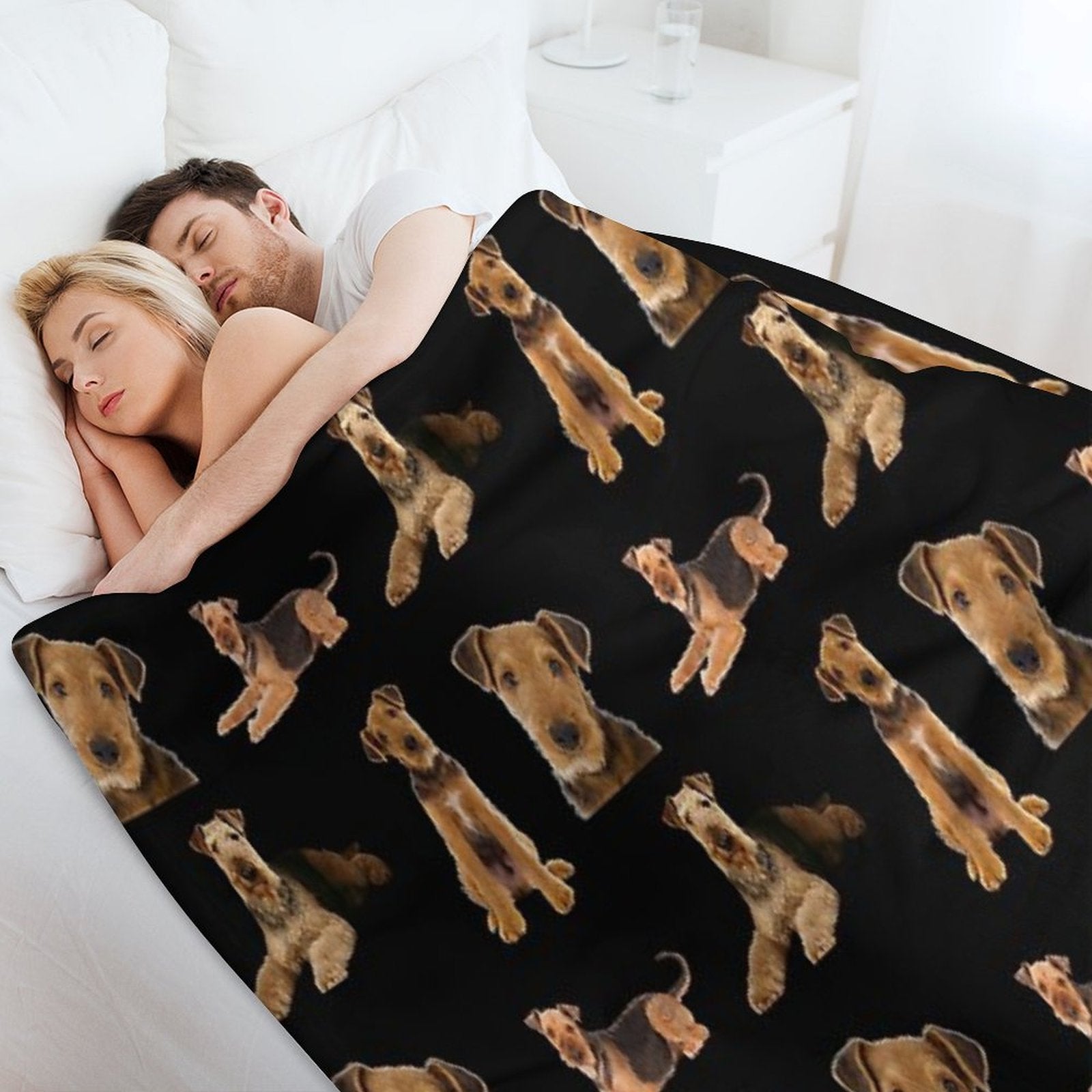 Airedale Terrier All-season Throw Blanket