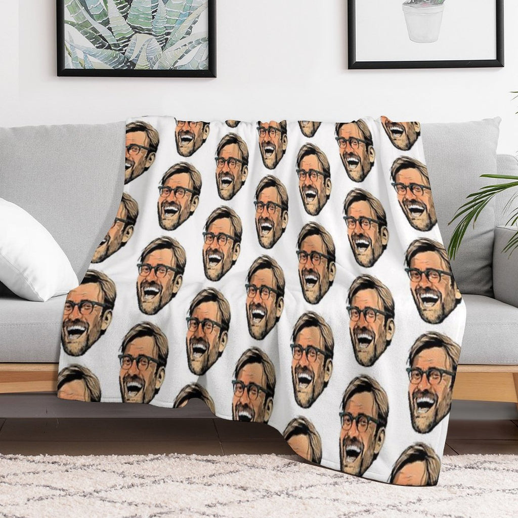 Delirious Klopp Machine-washable Throw Blanket