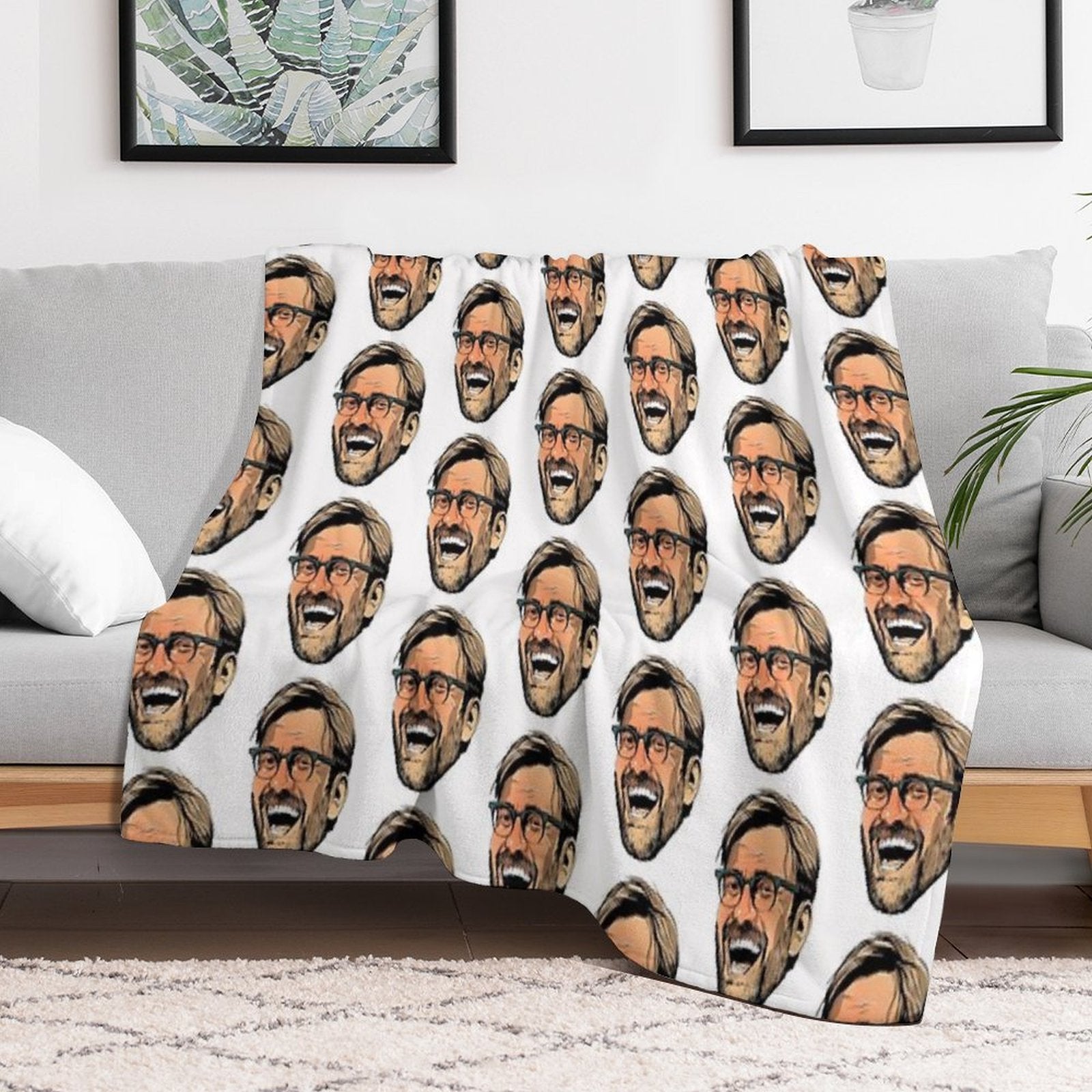Delirious Klopp Machine-washable Throw Blanket