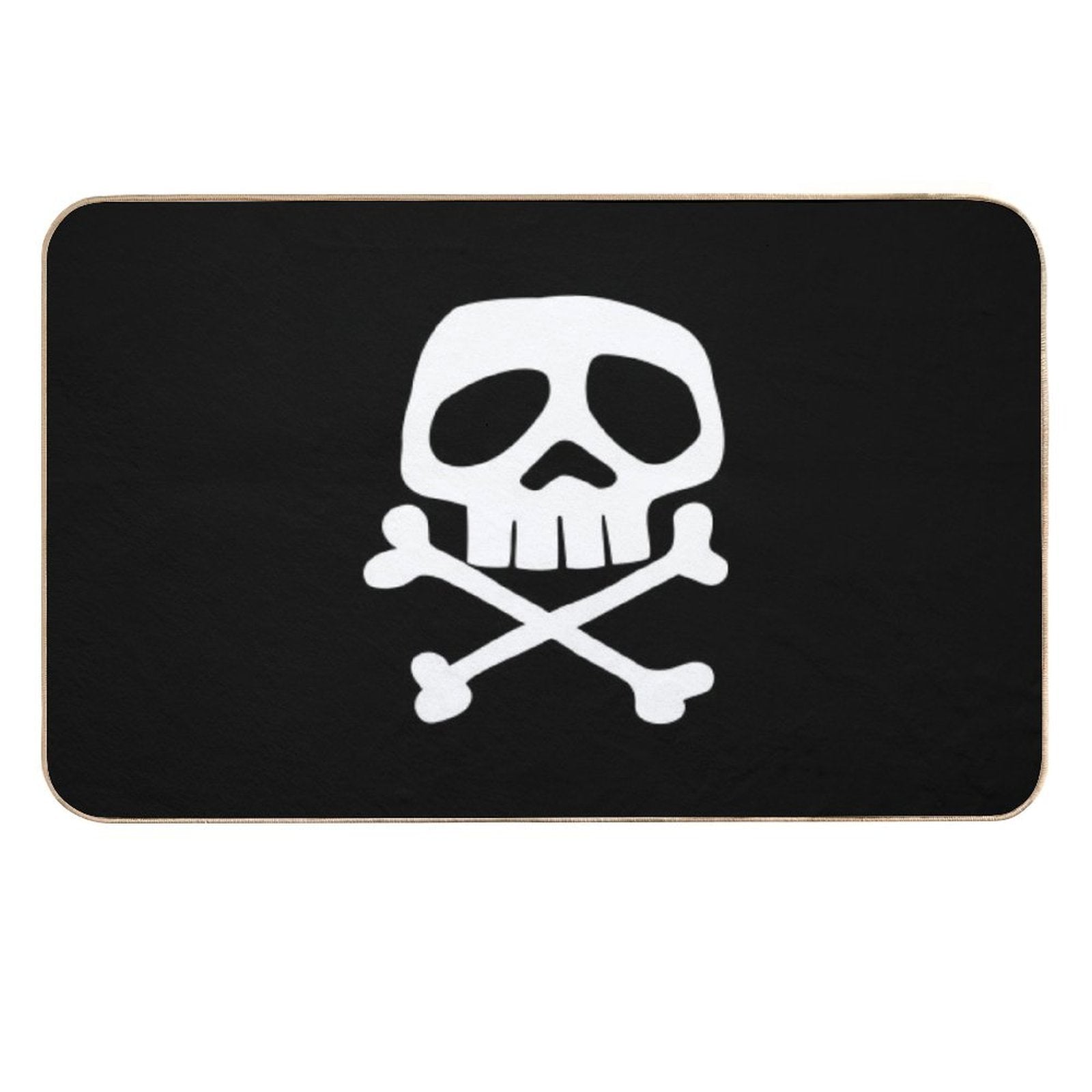 Old School Punk Rock Skull  Eco-Friendly Bath Mat
