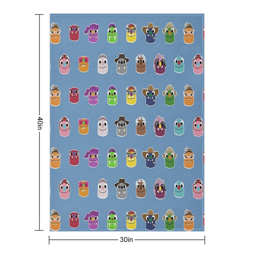 Bugsnax - All Grumpuses Comfort Throw Blanket