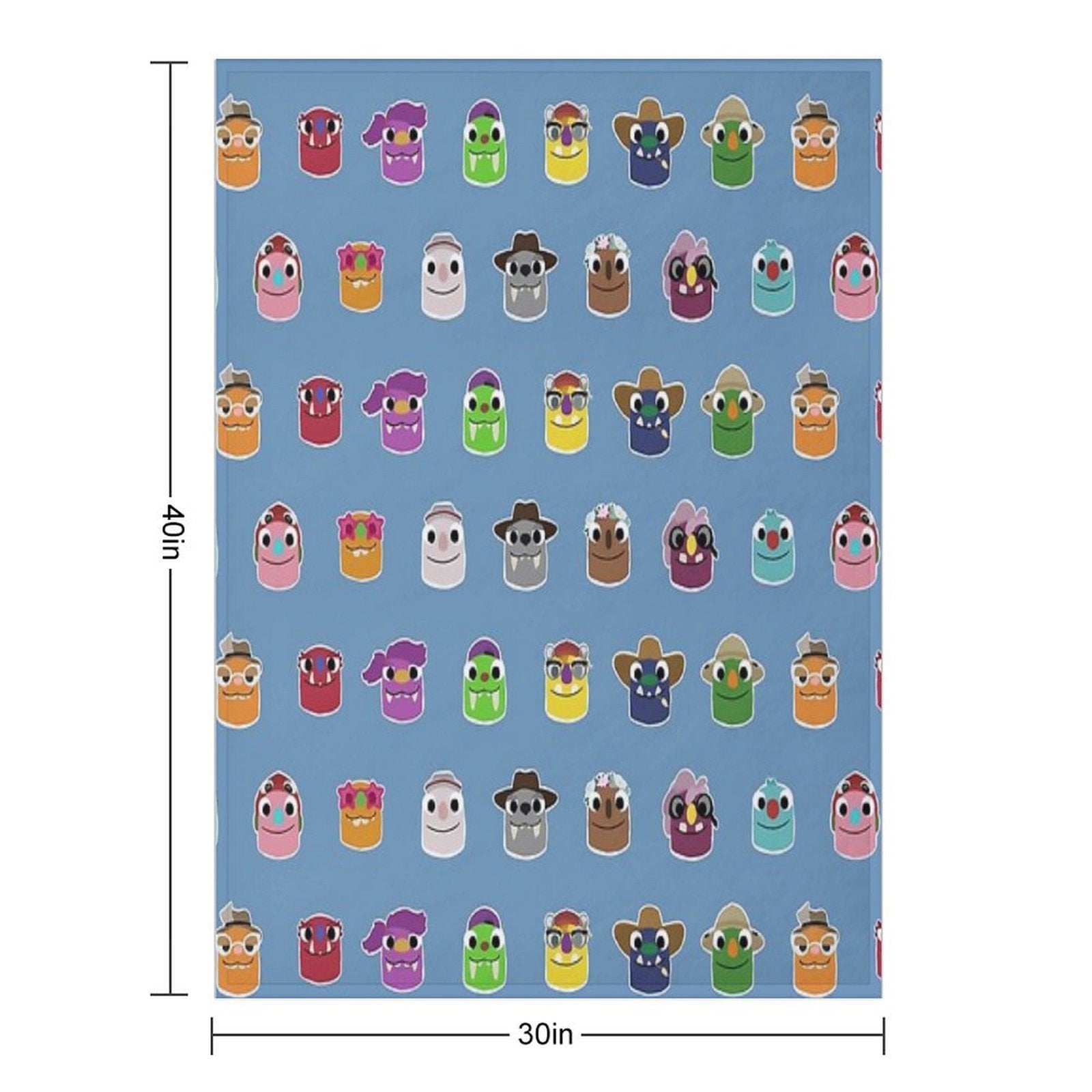 Bugsnax - All Grumpuses Comfort Throw Blanket