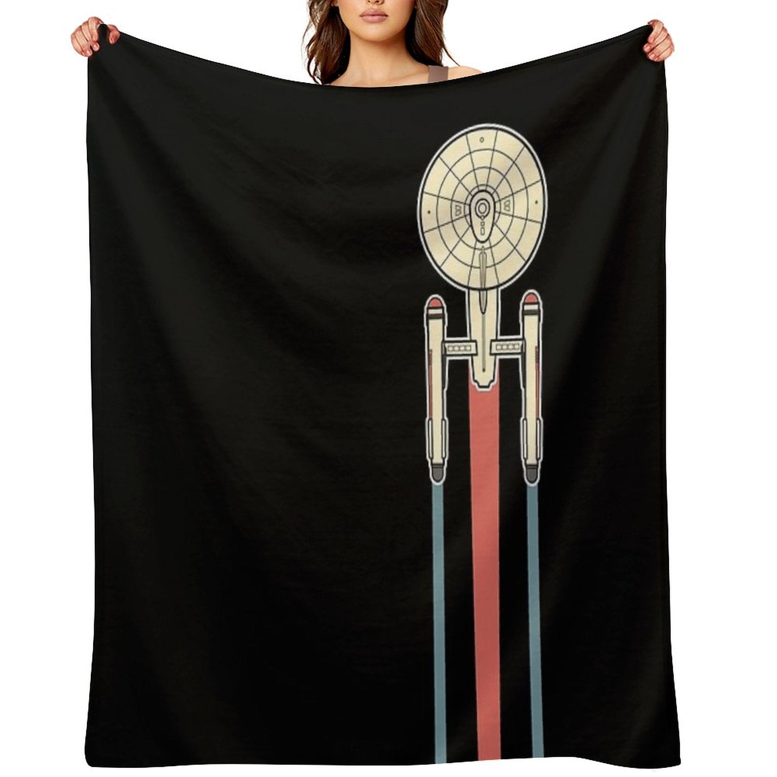 USS Enterprise Star Trek Anti-pilling Throw Blanket