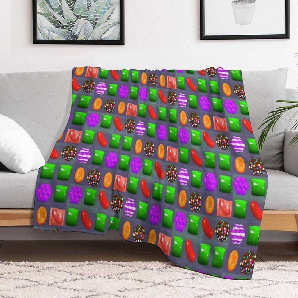 Candy Combo Candy Crush Comfort Throw Blanket
