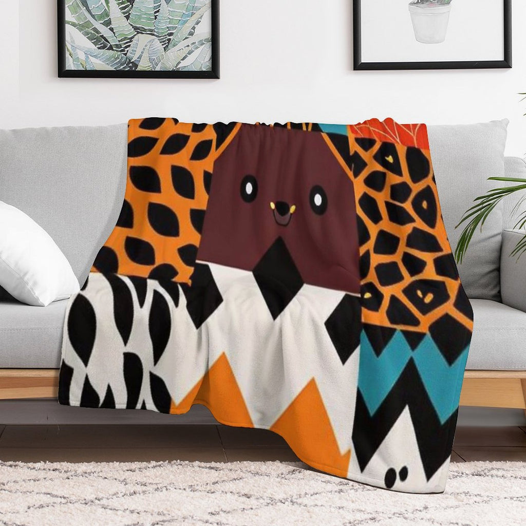 Animal Print Multi-functional Throw Blanket