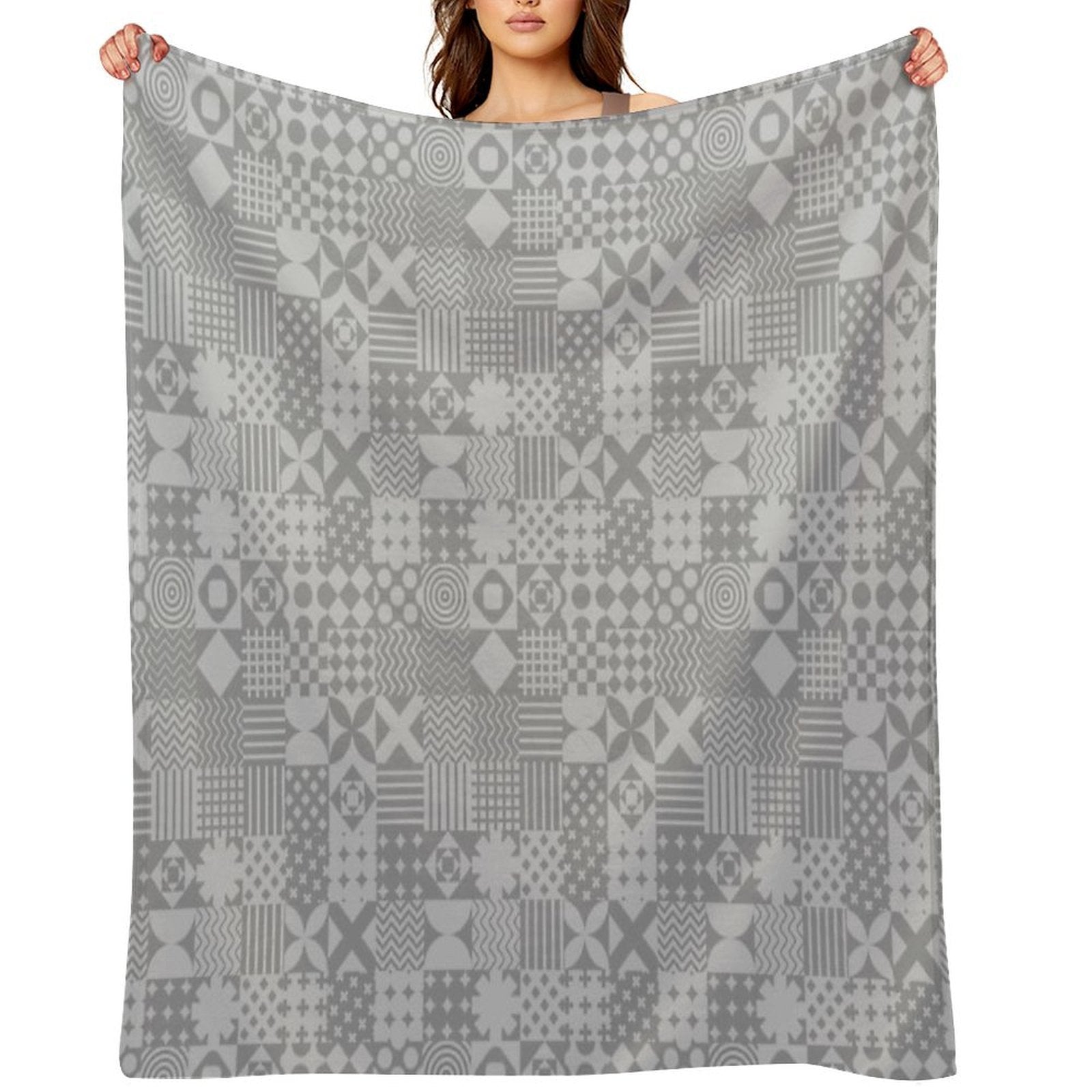 Patchwork Patterns Multi-functional Throw Blanket