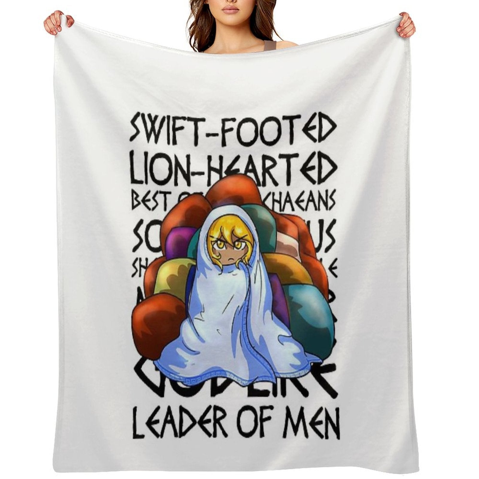Epithets of Achilles Multi-functional Throw Blanket