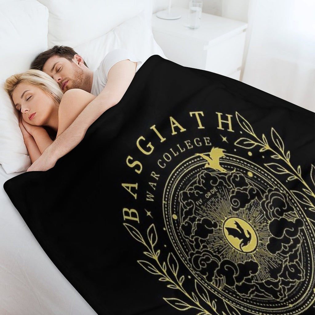 Basgiath War College Fourth Wing Dragon Rider Fantasy Book Lover Gifts Multi-functional Throw Blanket