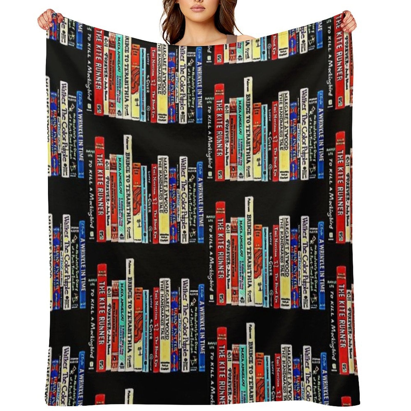 Banned Books Sustainable Throw Blanket