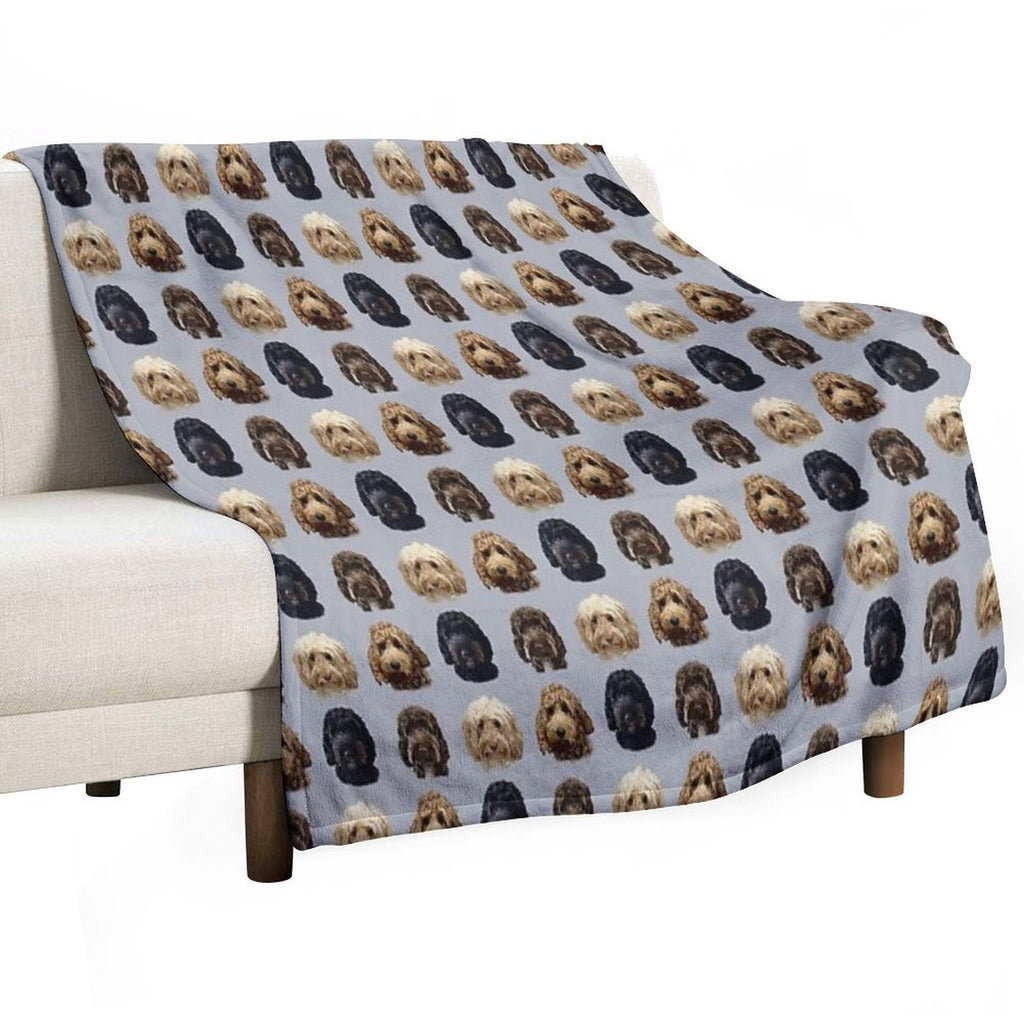 Cockapoo Dog Collection Eco-conscious Throw Blanket
