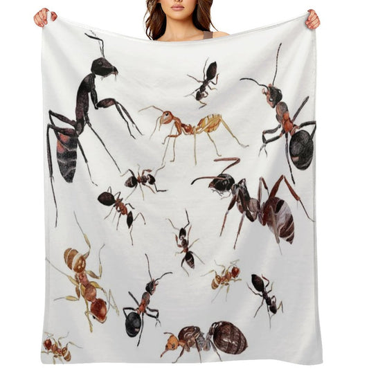 A Medley of Ants Anti-pilling Throw Blanket