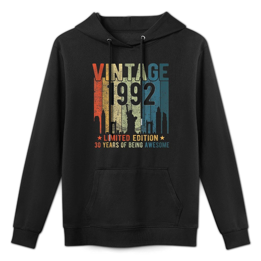 30 Year Old Gifts Vintage 1992 Limited Edition 30th Birthday Adjustable Hood Hoodie
