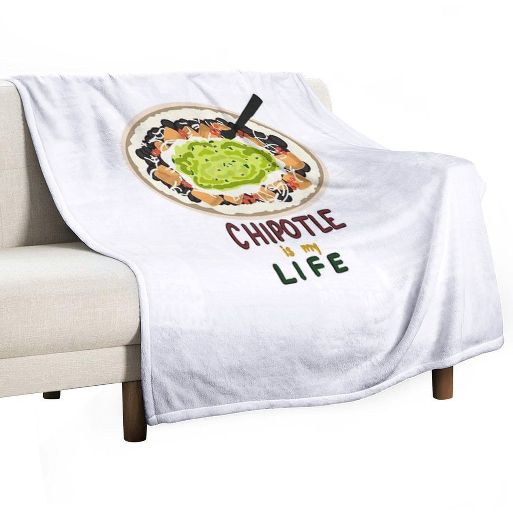 Chipotle Is My Life Wrinkle-free Throw Blanket