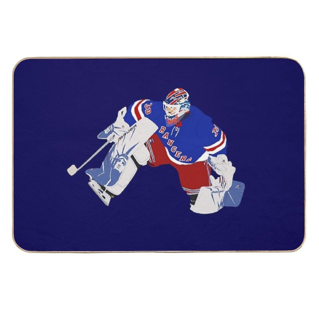 Henrik Lundqvist Digital Drawing Design  Repositionable Bath Mat