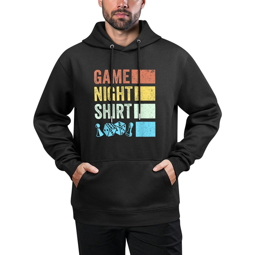 Retro Boardgaming Game Night Shrink-Resistant Hoodie