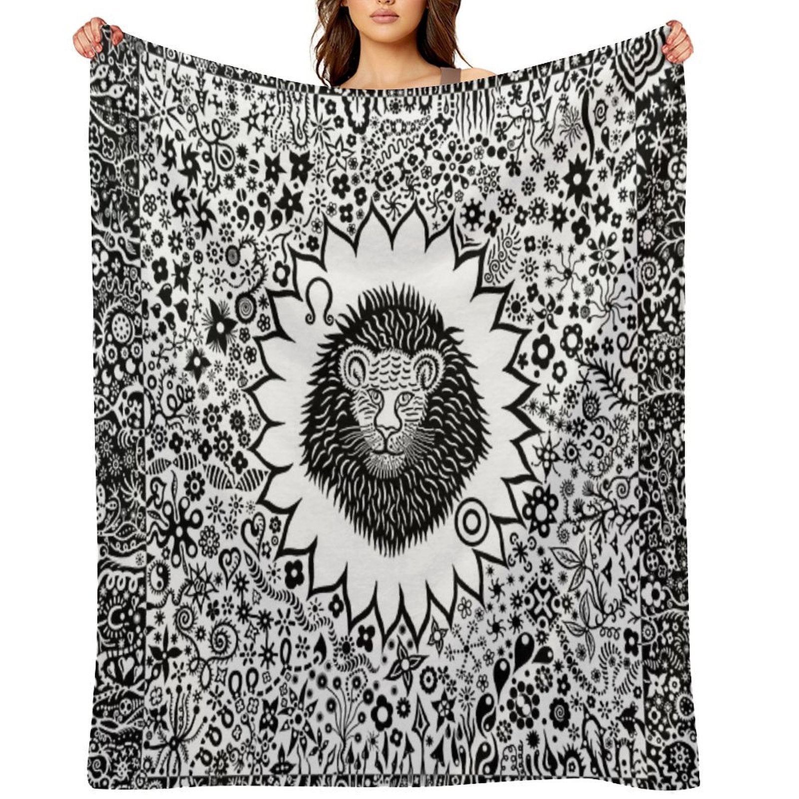 Leo The Lion Eco-conscious Throw Blanket