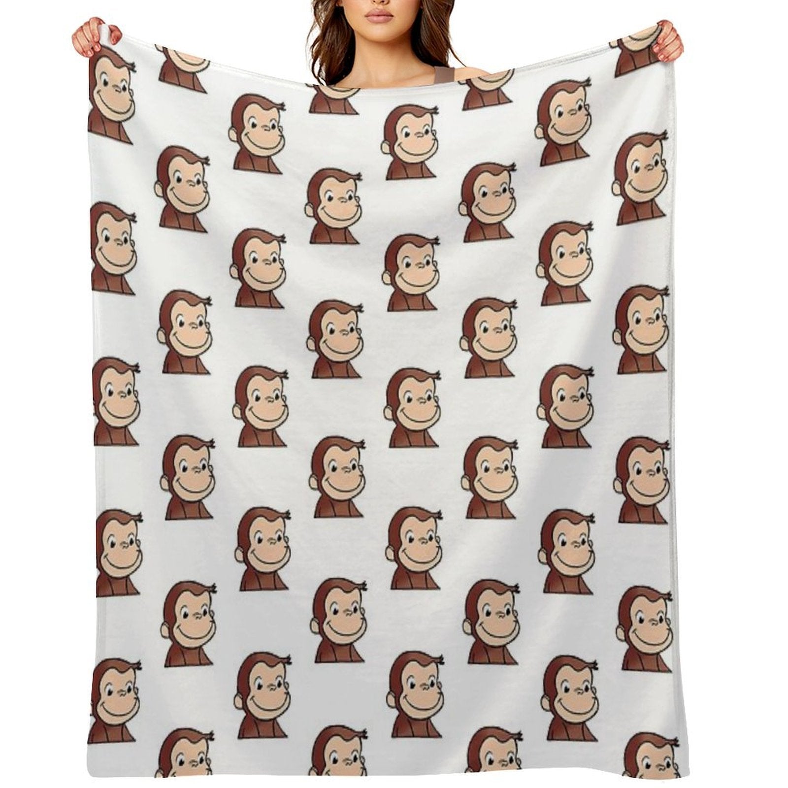 Curious George Velvety-soft Throw Blanket