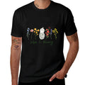 Wildflower Labor And Delivery Nurse Graduation Midwife  Ribbed Collar T-Shirt