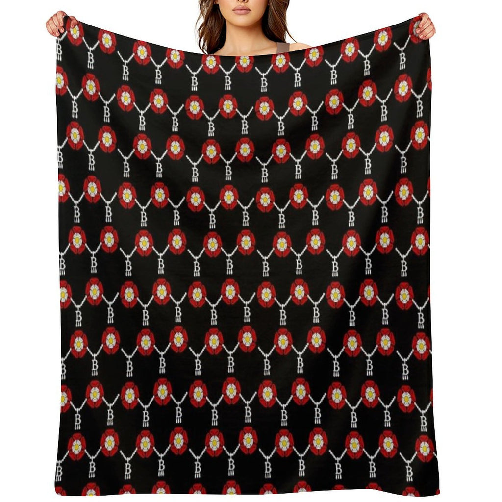 Anne Boleyn Tudor Rose Gift-ready Throw Blanket