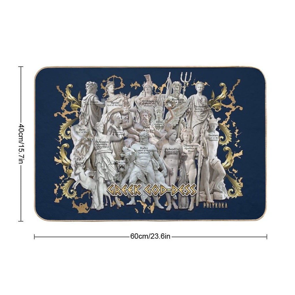 Greek God-Dess  Repositionable Bath Mat