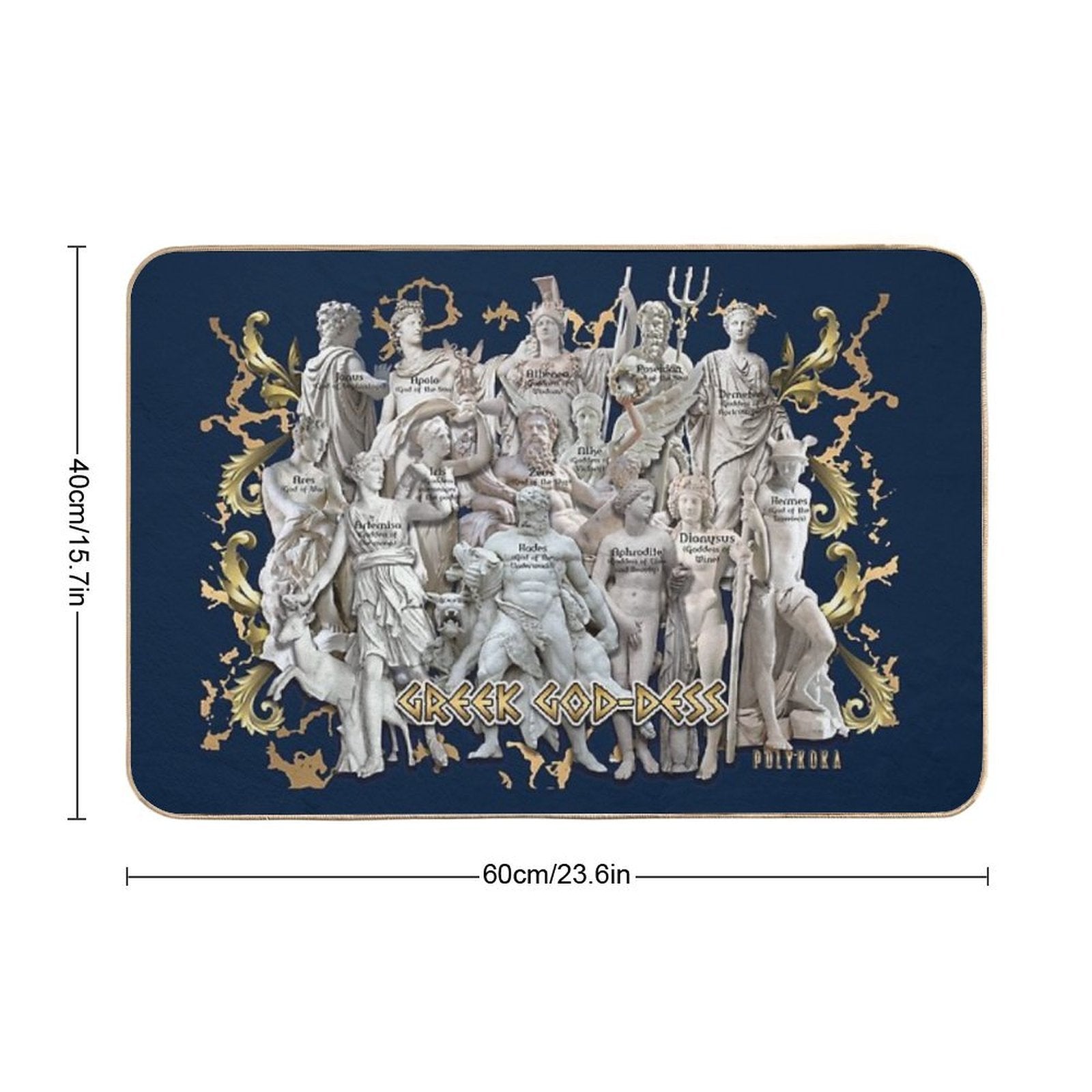 Greek God-Dess  Repositionable Bath Mat