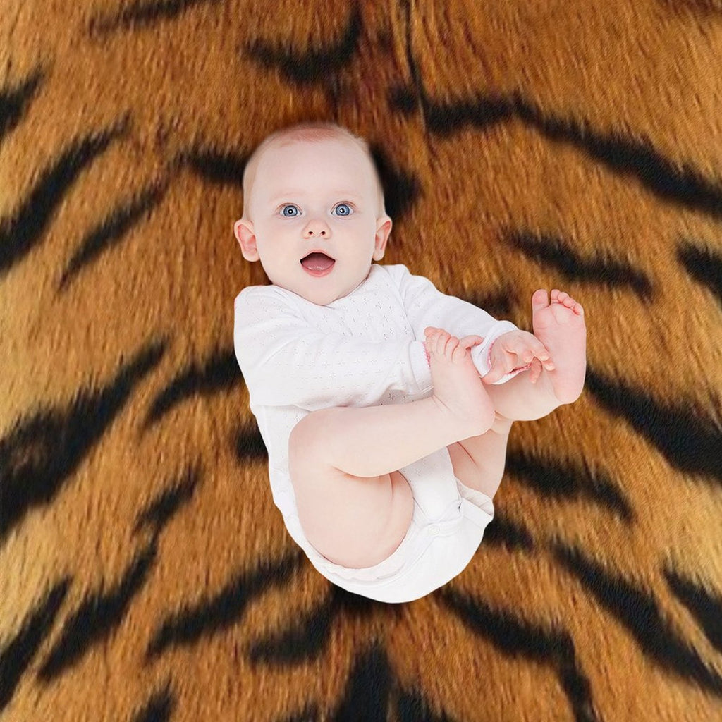 Tiger Pattern Easy Care Throw Blanket