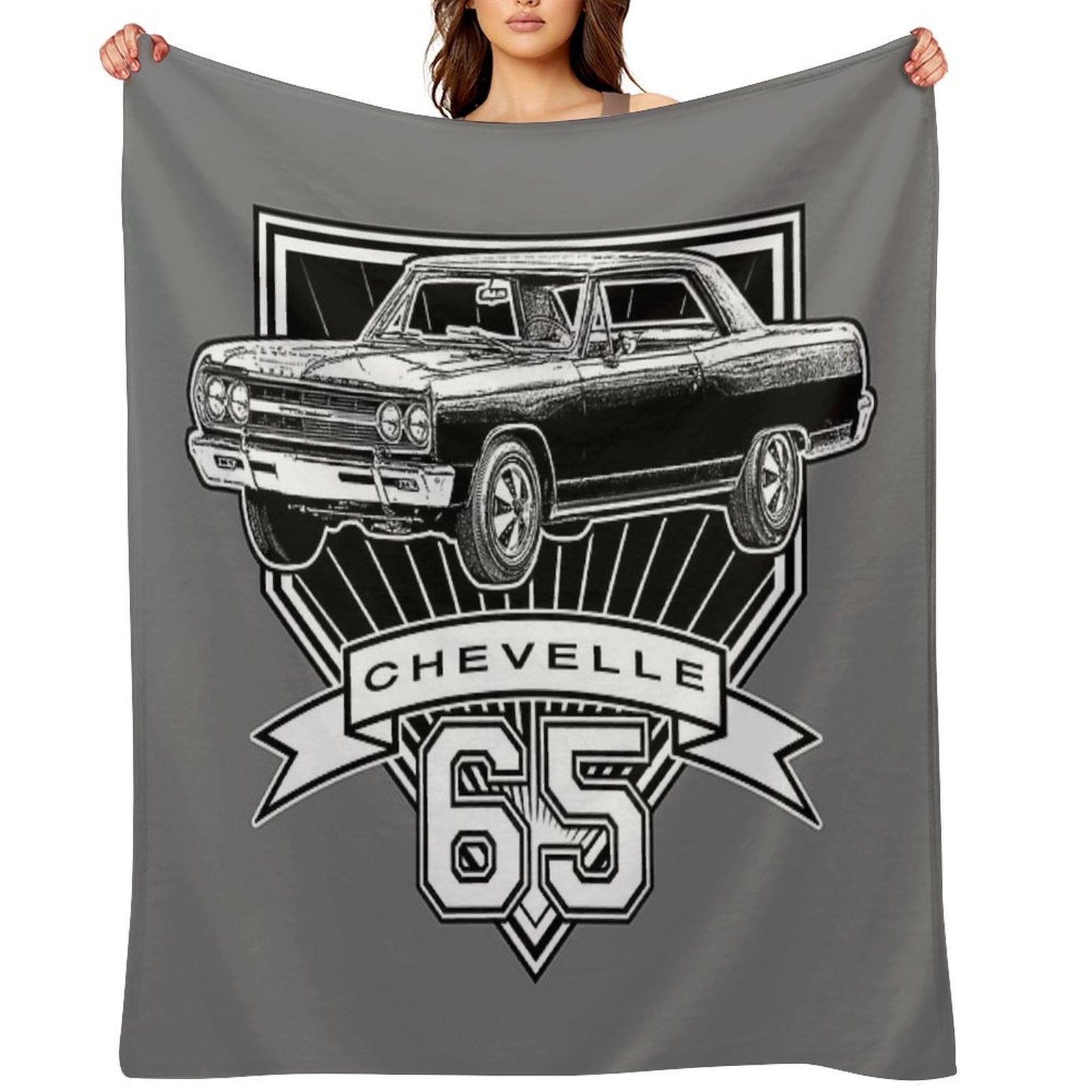 1965 Chevelle Sustainable Throw Blanket