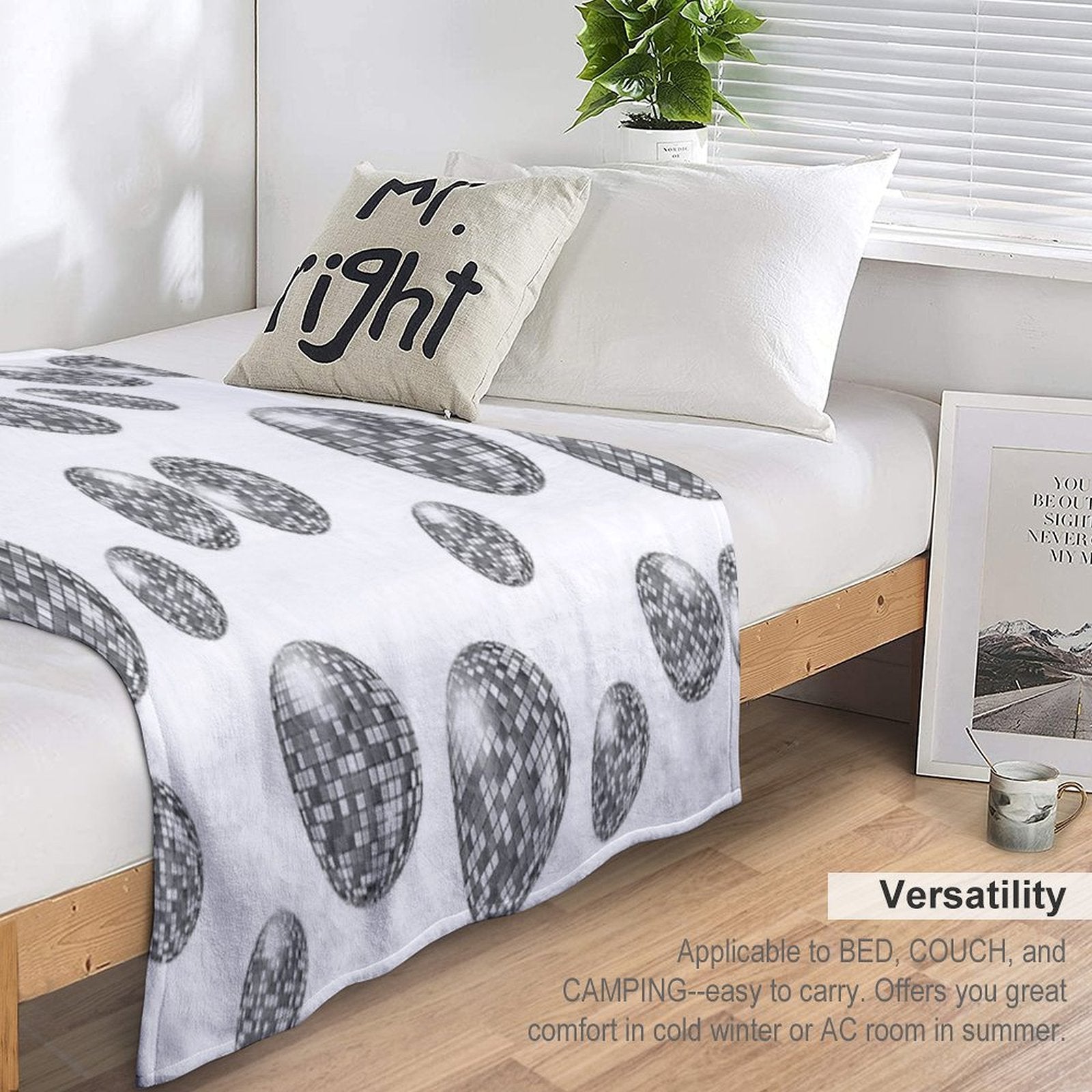 Disco Disco Party Party Disco Ball Velvety-soft Throw Blanket