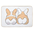 Couple of Corgis  Multi-Purpose Bath Mat