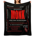 Monk Quotes Easy Care Throw Blanket