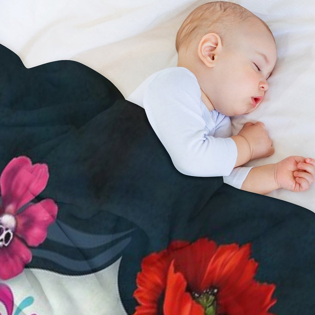 Amelia Calavera - Sugar Skull Premium Throw Blanket