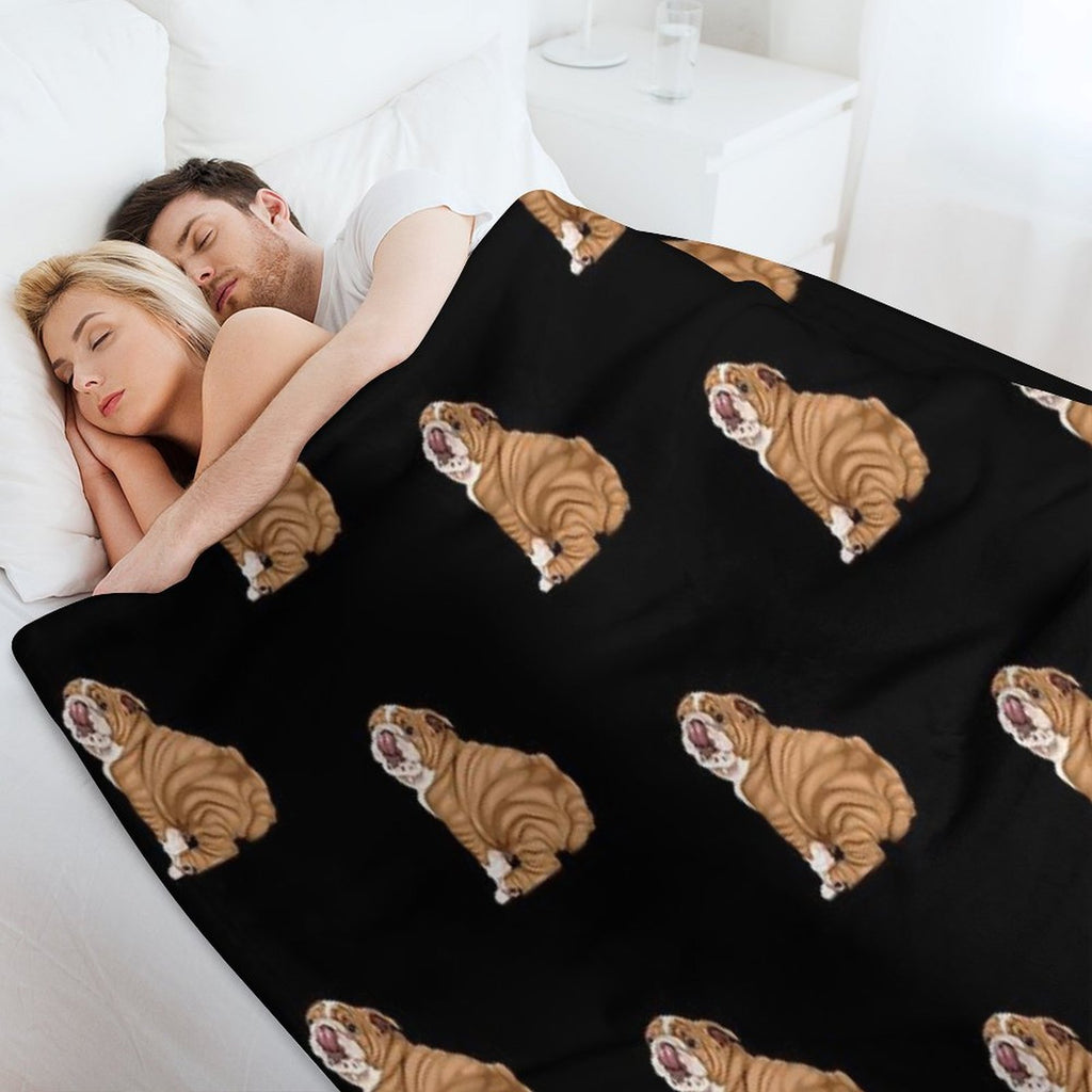 English Bulldog Premium Throw Blanket