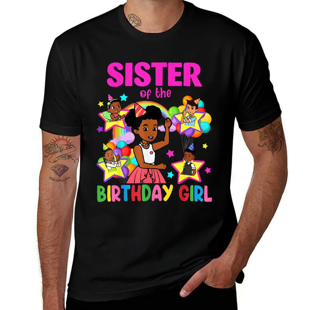 Sister Of Birthday Girl Gracie Birthday Dolls Girl Party  Stretchy T-Shirt