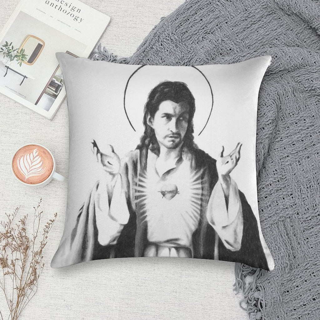 Arctic Monkeys Alex Turner As Jesus Soft Easy Maintenance Throw Pillow