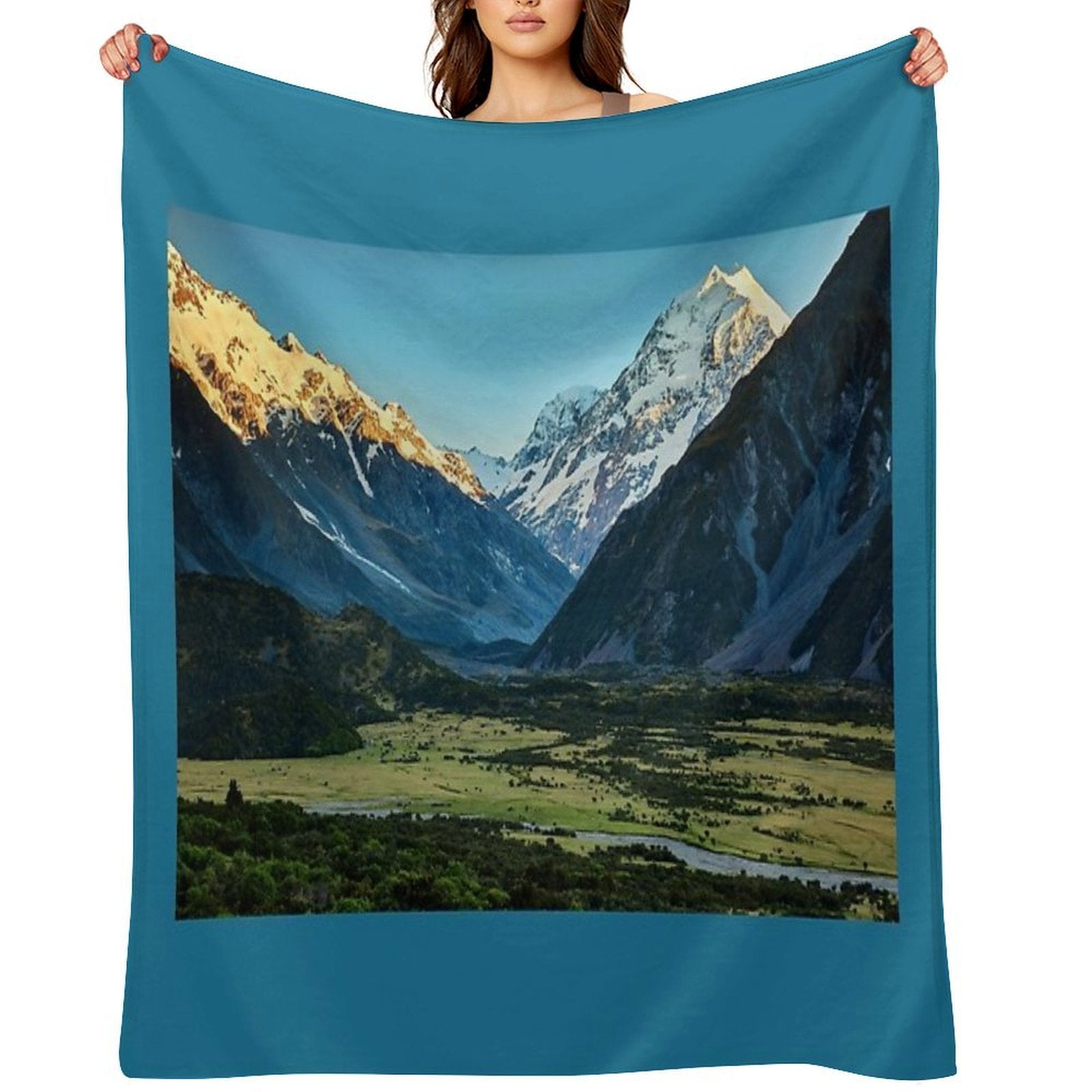Aoraki Mt Cook Multi-functional Throw Blanket