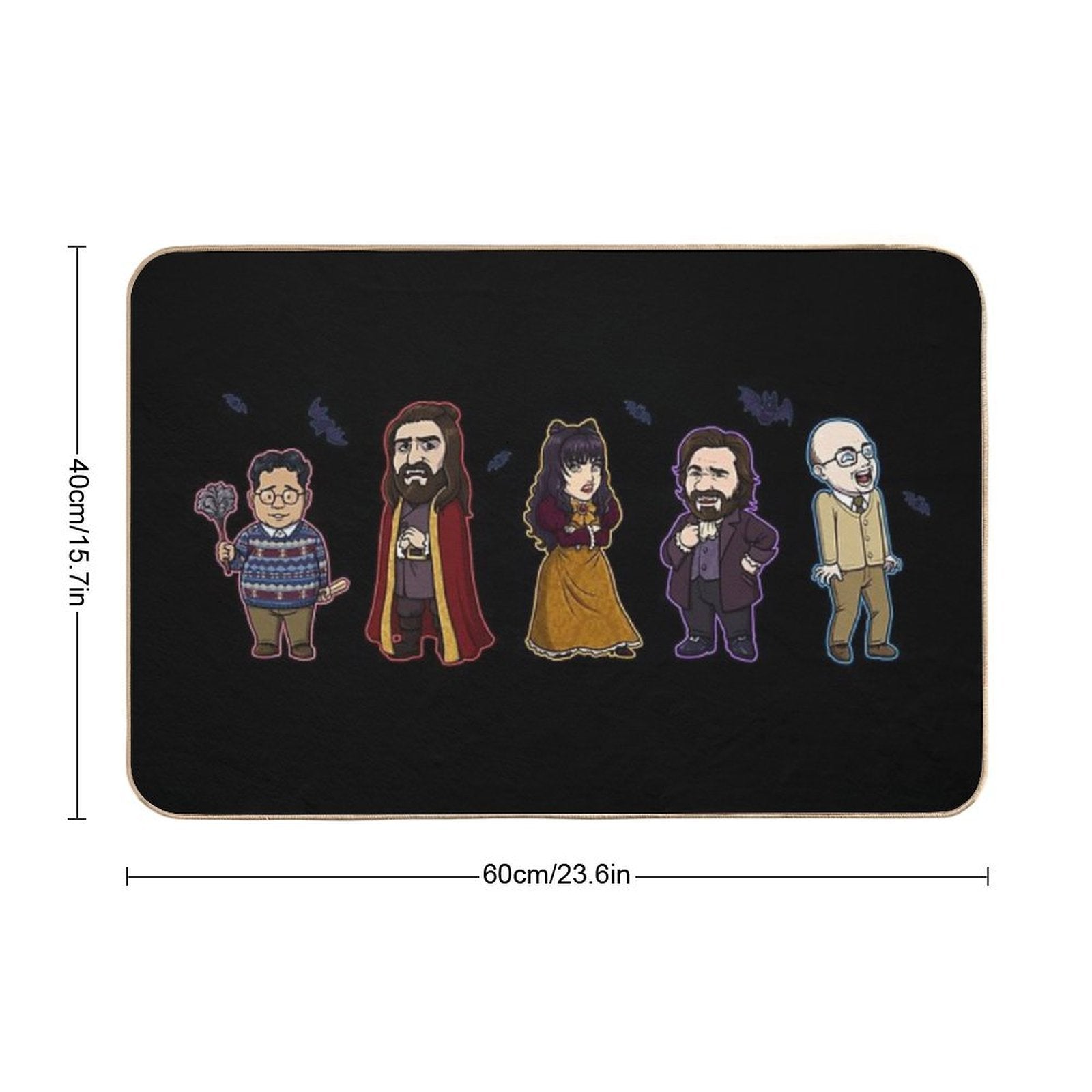 Lil What We Do in The Shadows Gang  Non-Slip Bath Mat