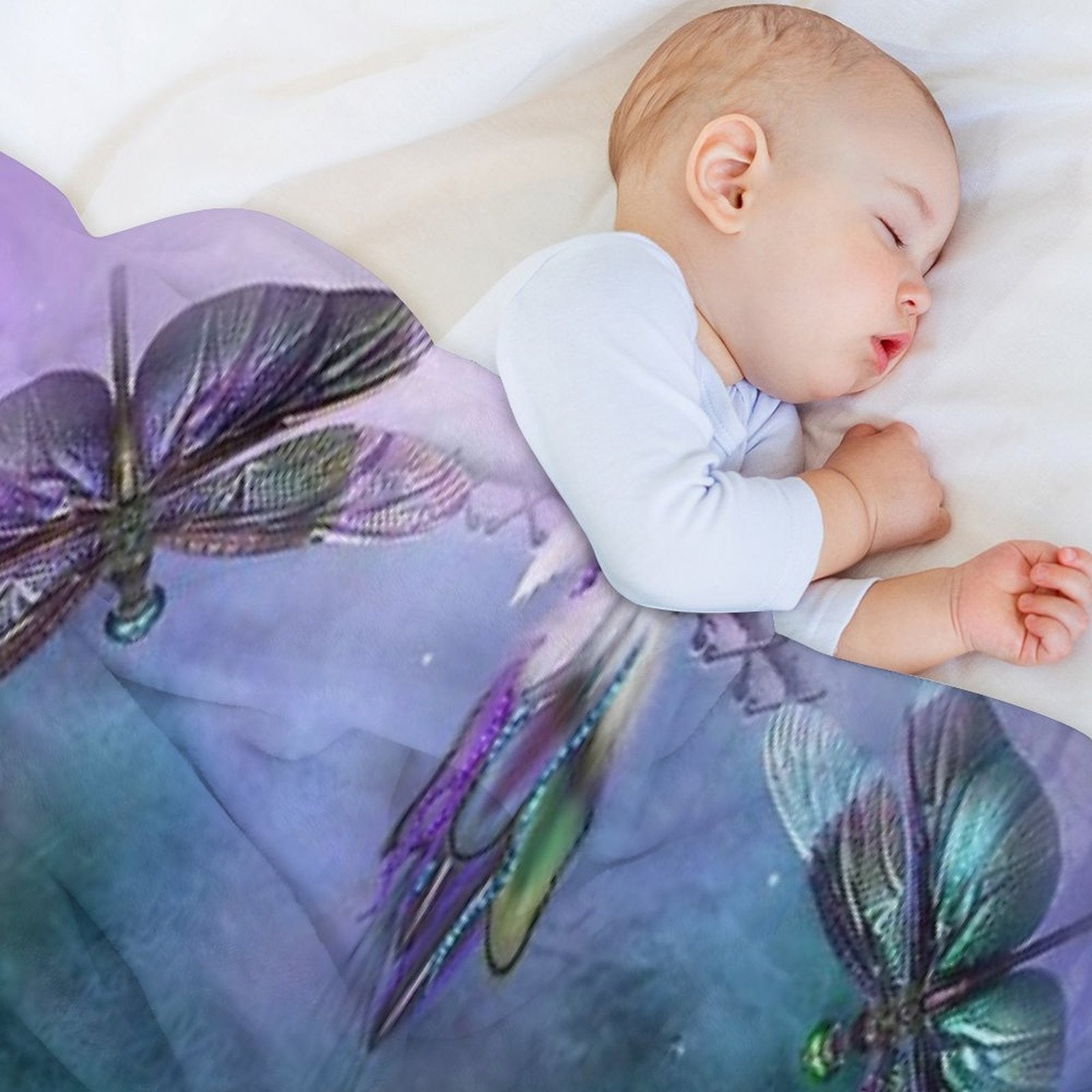 Dream Catcher - Spirit Of The Dragonfly Travel-friendly Throw Blanket