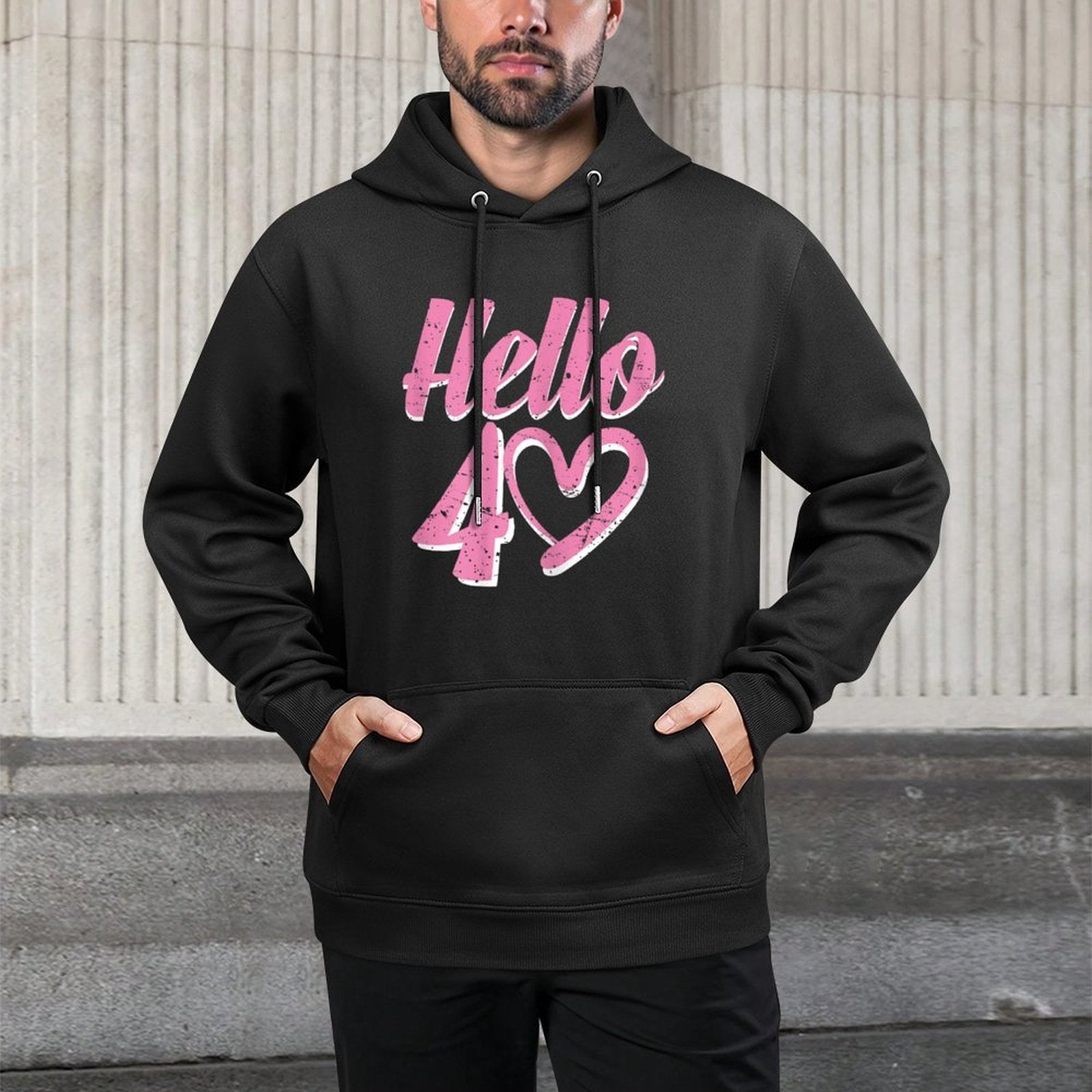 40th Birthday For Women Cute Hello 40 Forty Years Old Colorfast Hoodie