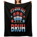 Bruh 4th Of July Popsicle All-season Throw Blanket
