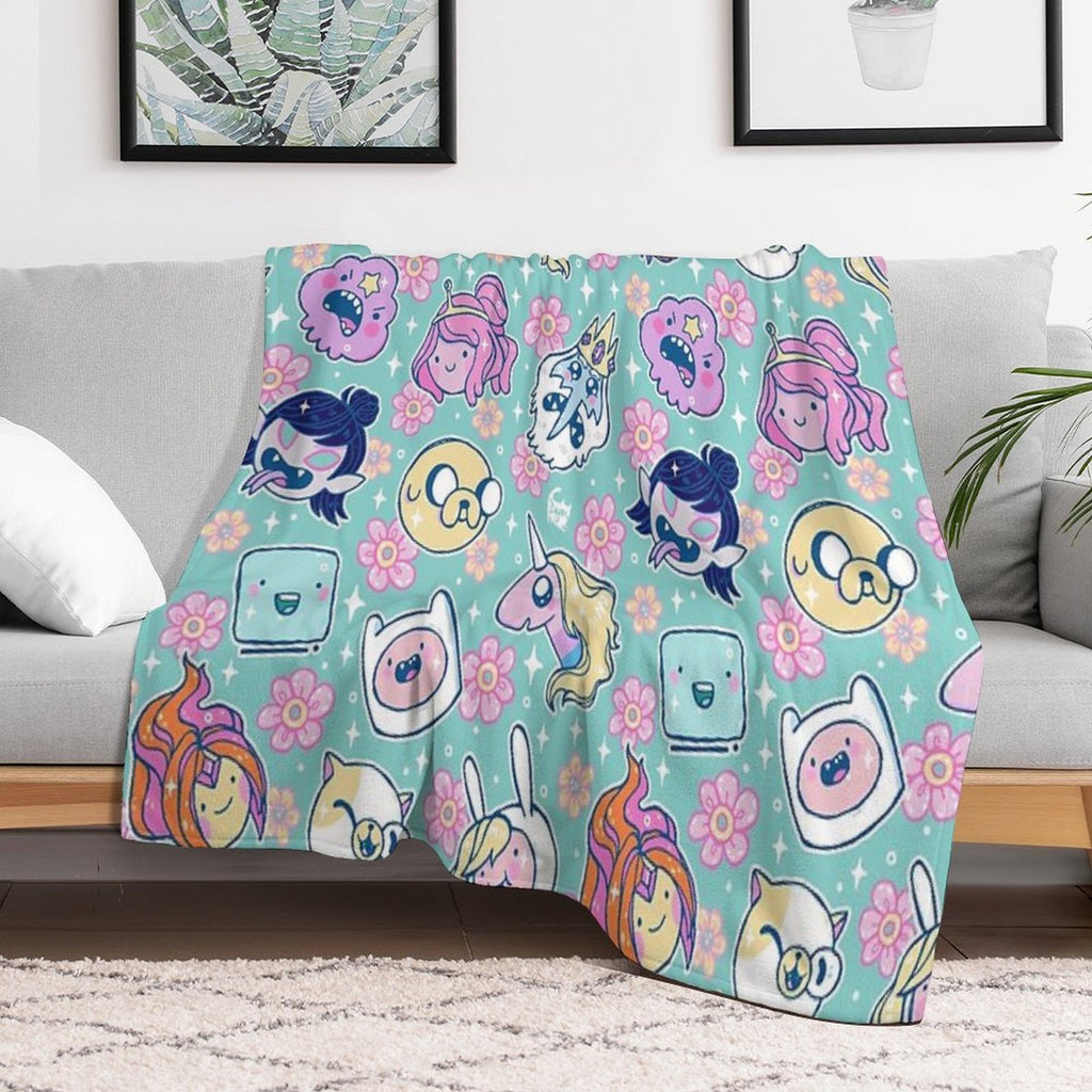 Adventure Time Friends 1 - REMASTERED - Machine-washable Throw Blanket