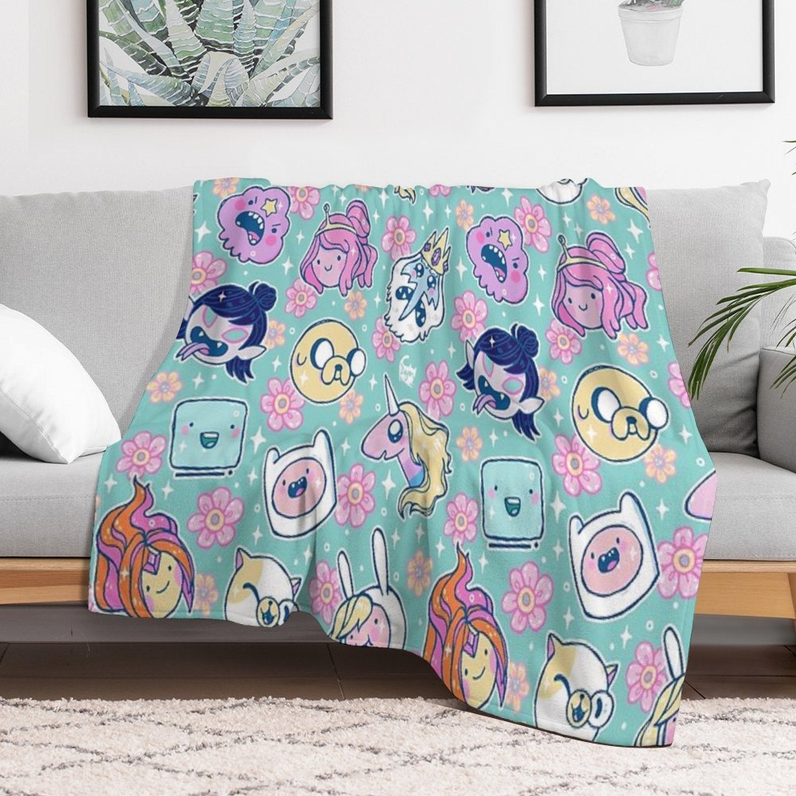 Adventure Time Friends 1 - REMASTERED - Machine-washable Throw Blanket