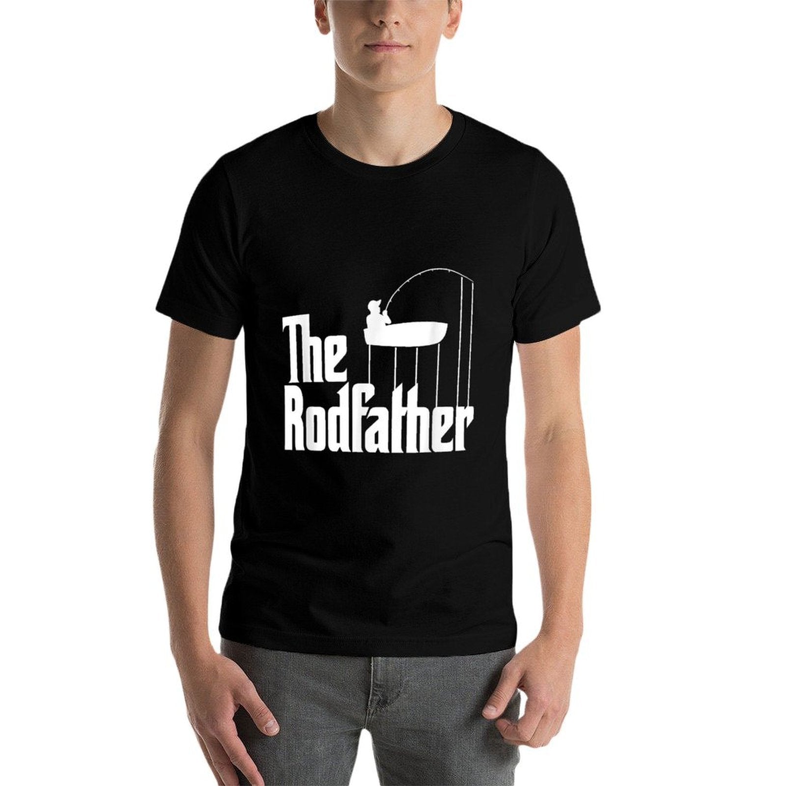 Funny Fishing Meme Of The Rodfather Fishing Rod  Easy-care T-Shirt
