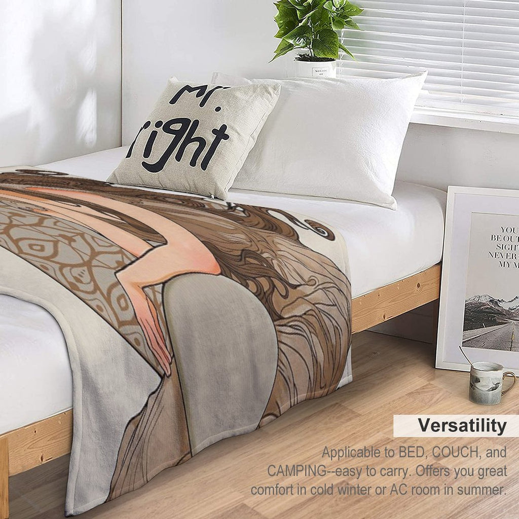 Art Nouveau Durable Throw Blanket