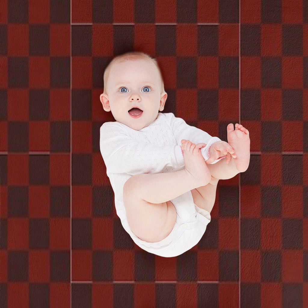 Ches Pattern Red Machine-washable Throw Blanket