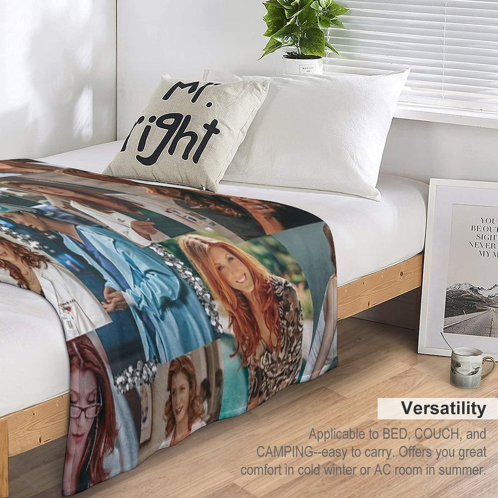 Addison Montgomery Collage ) All-season Throw Blanket