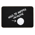 Hole to Another Dimension (white)  Non-Slip Bath Mat