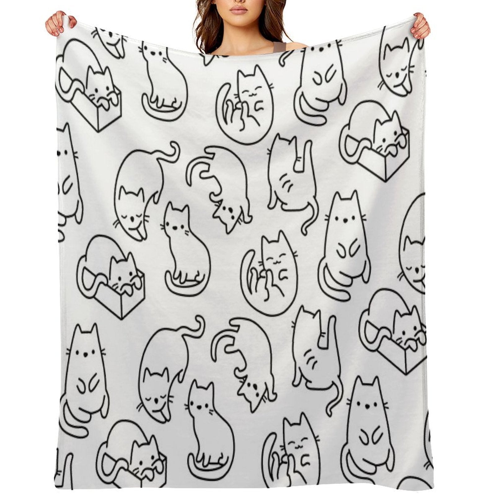 Cats Cats Cats Comfort Throw Blanket